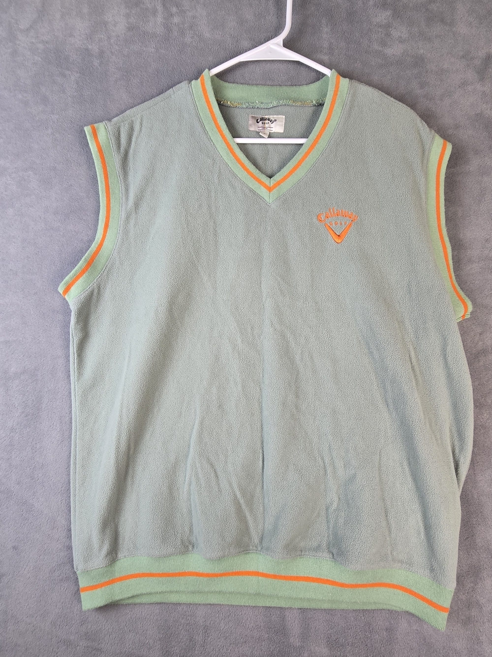 Callaway Golf Sport Vest  Men's Sweater Sleeveless Top Green Large